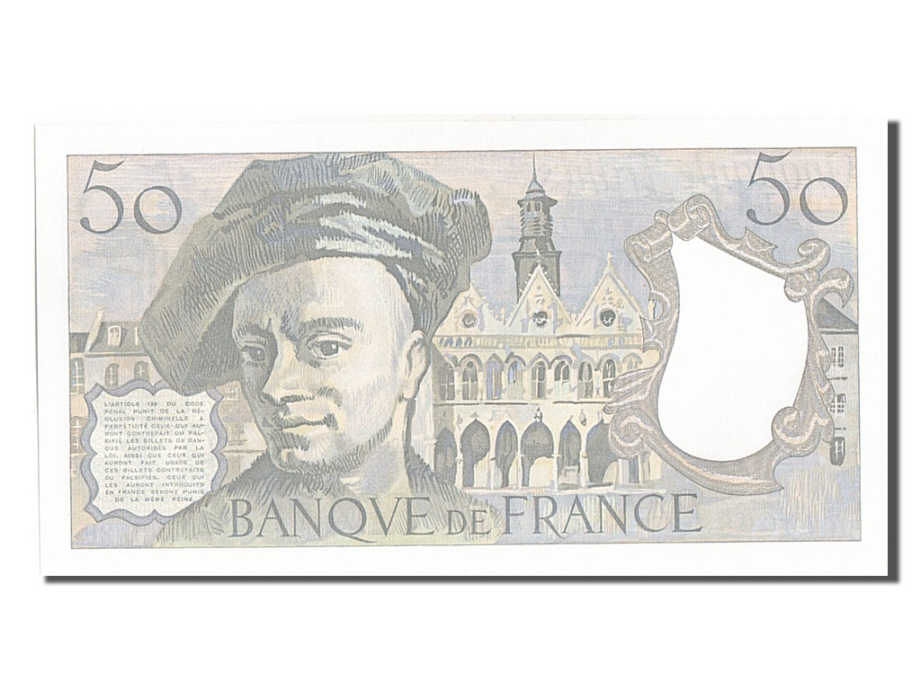 Banknote, France, 50 Francs, 50 F 1976-1992 ''Quentin de La Tour'', 1982