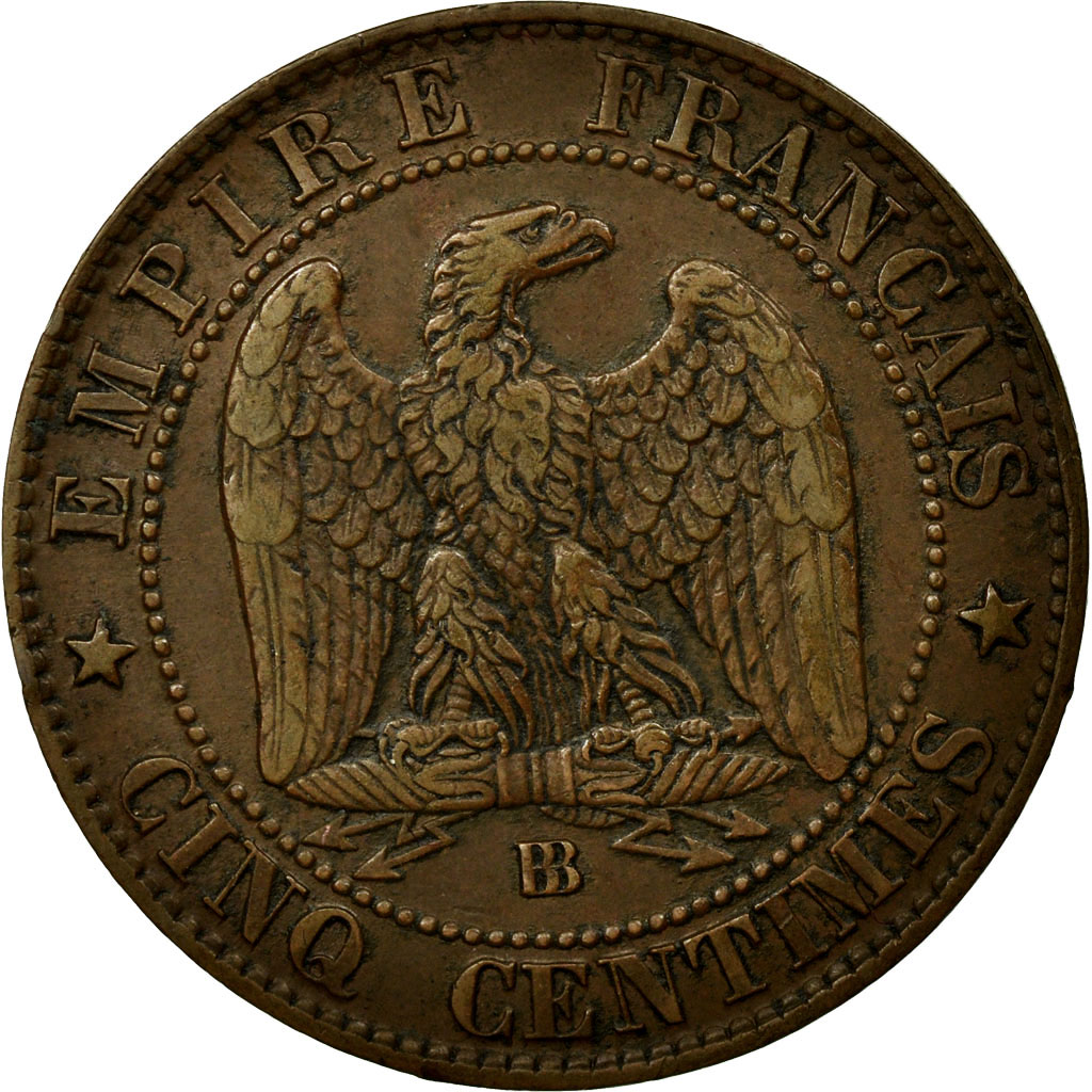 Coin, France, Napoleon III, Napoléon III, 5 Centimes, 1864, Strasbourg