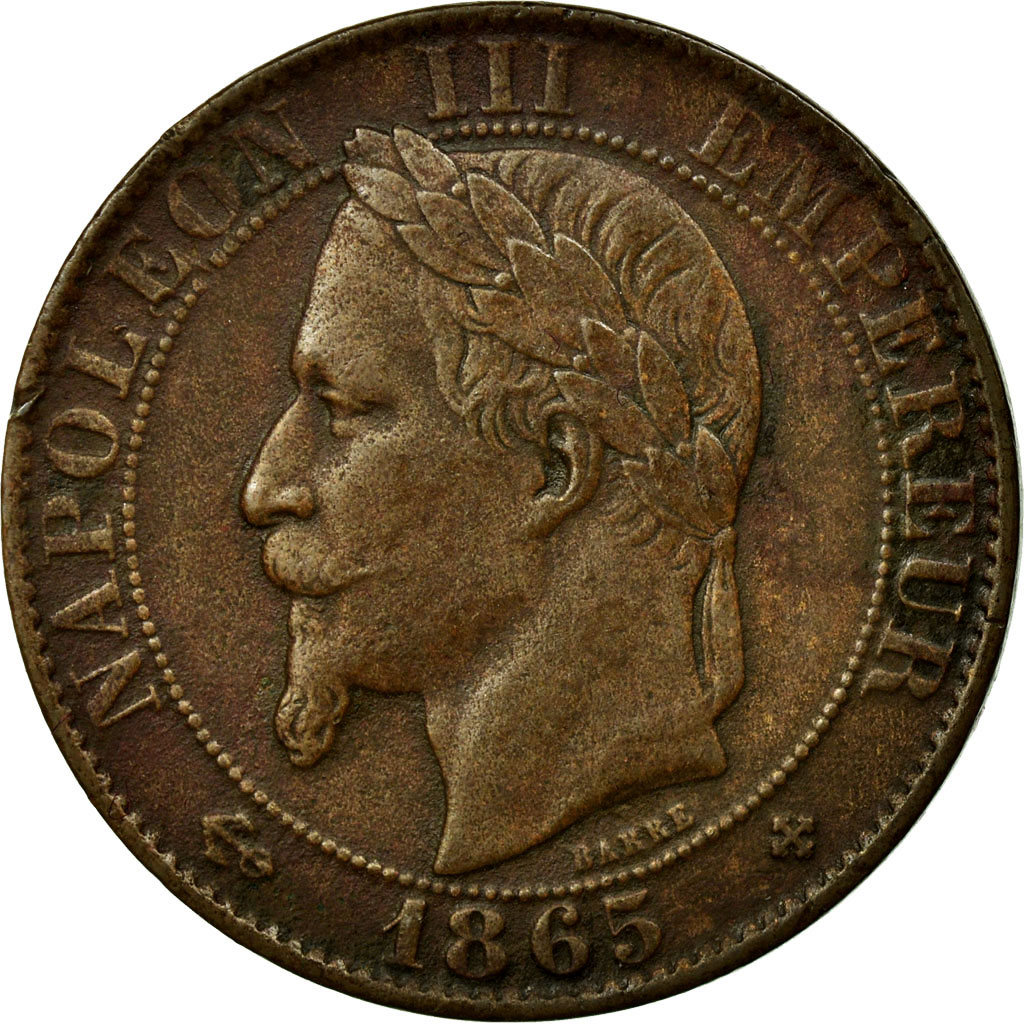Coin, France, Napoleon III, Napoléon III, 5 Centimes, 1865, Strasbourg