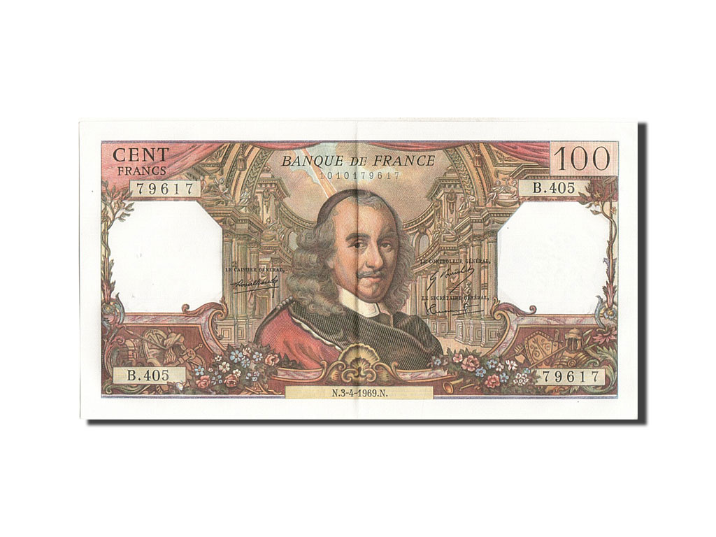 Banknote, France, 100 Francs, 100 F 1964-1979 ''Corneille'', 1969, 1969-04-03