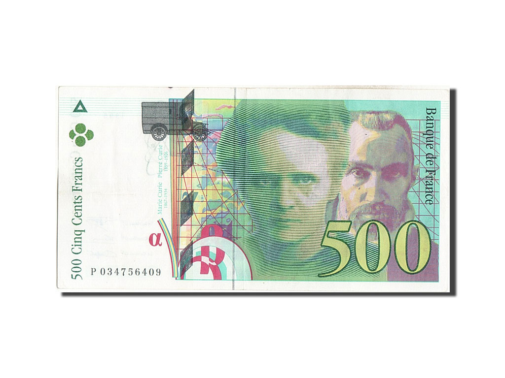Banknote, France, 500 Francs, 500 F 1994-2000 ''Pierre et Marie Curie'', 1995