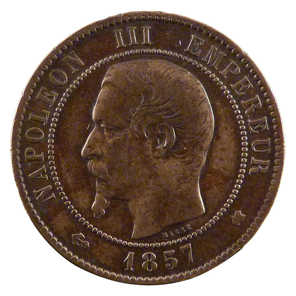 Coin, France, Napoleon III, Napoléon III, 10 Centimes, 1857, Bordeaux