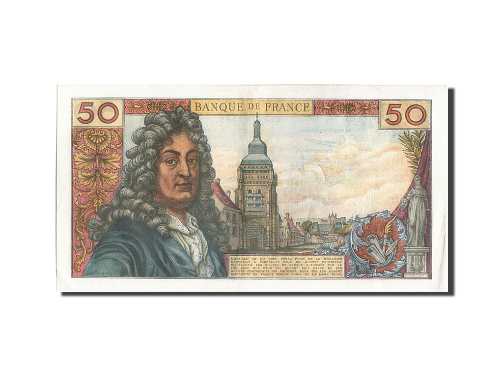 Banknote, France, 50 Francs, 50 F 1962-1976 ''Racine'', 1964, 1964-11-05