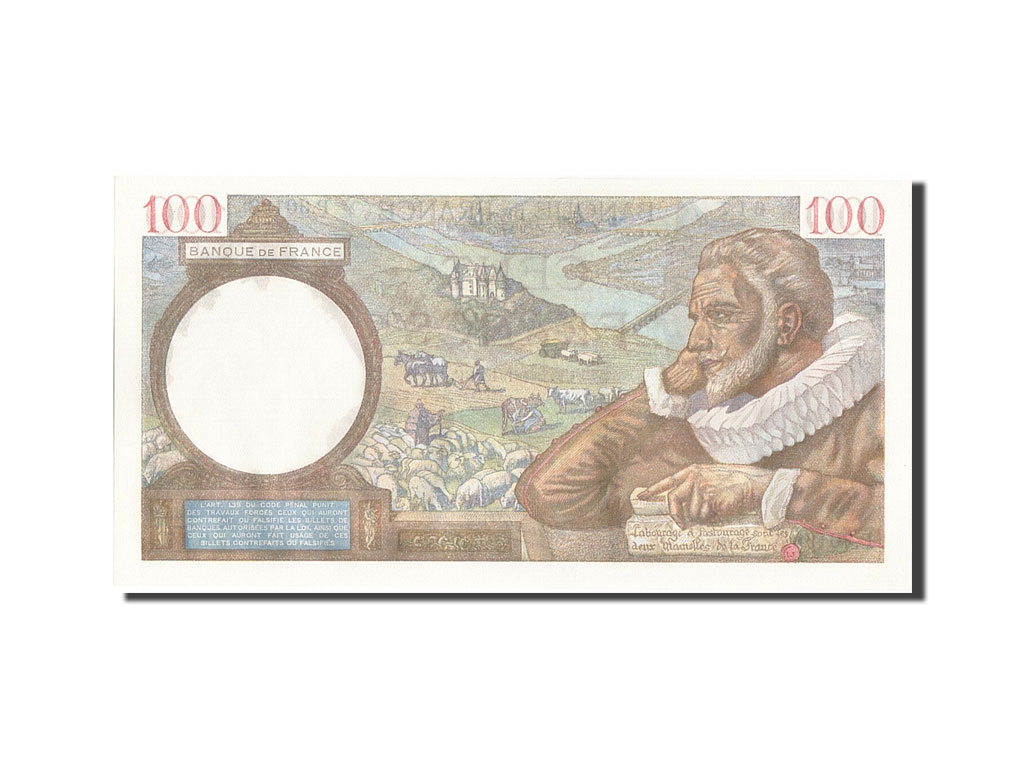 Banknote, France, 100 Francs, 100 F 1939-1942 ''Sully'', 1942, 1942-04-02