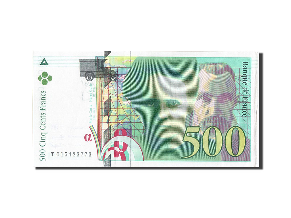 Banknote, France, 500 Francs, 500 F 1994-2000 ''Pierre et Marie Curie'', 1994