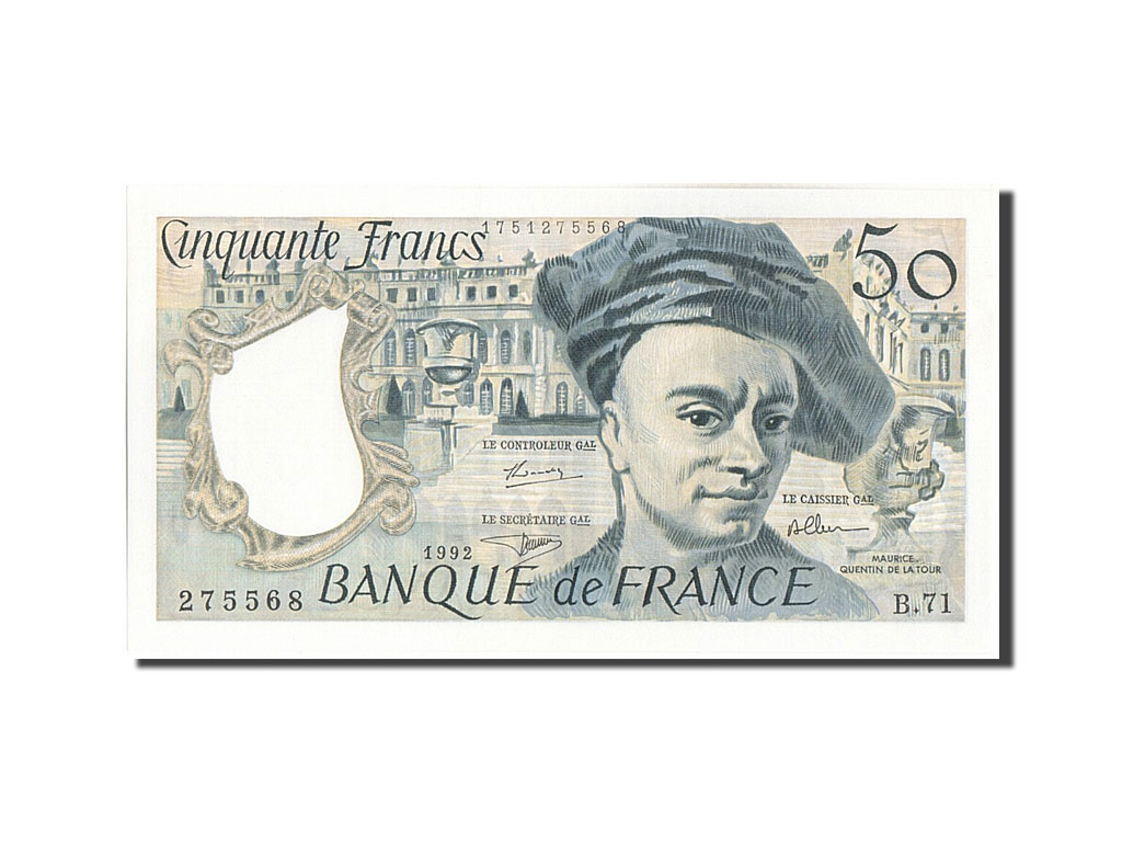 Banknote, France, 50 Francs, 50 F 1976-1992 ''Quentin de La Tour'', 1992