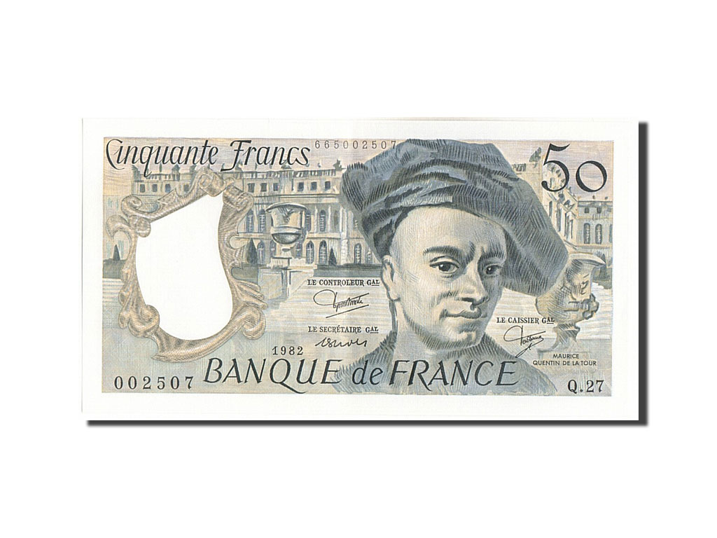 France, 50 Francs, 50 F 1976-1992 ''Quentin de La Tour'', 1982, 1982, UNC(63)