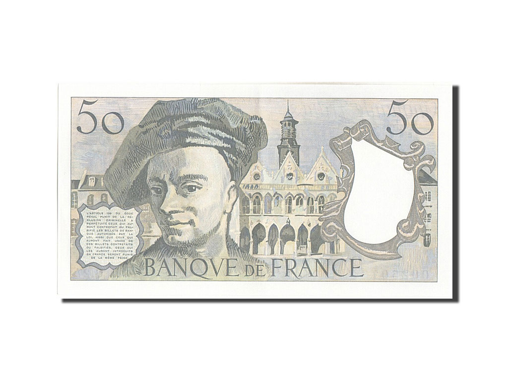 France, 50 Francs, 50 F 1976-1992 ''Quentin de La Tour'', 1982, 1982, UNC(63)