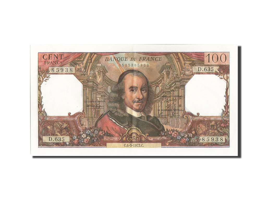 Banknote, France, 100 Francs, 100 F 1964-1979 ''Corneille'', 1972, 1972-05-04
