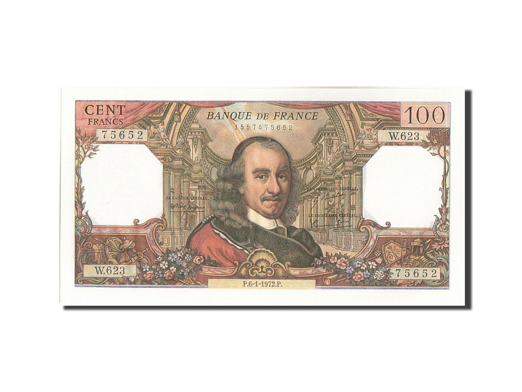 Banknote, France, 100 Francs, 100 F 1964-1979 ''Corneille'', 1972, 1972-01-06