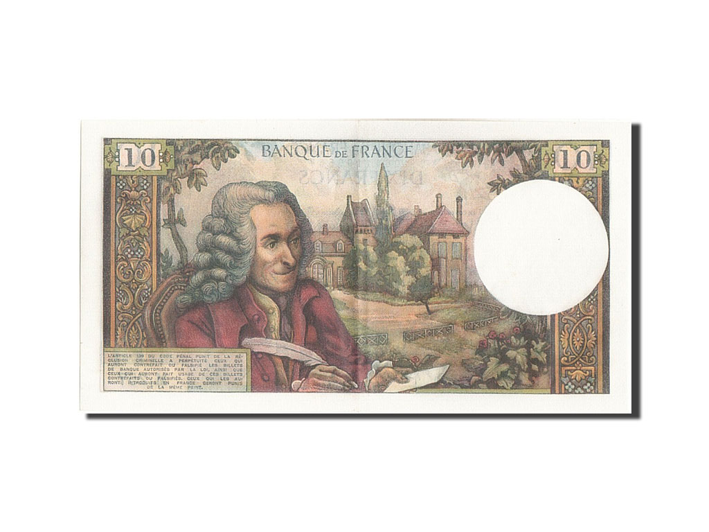 Banknote, France, 10 Francs, 10 F 1963-1973 ''Voltaire'', 1966, 1966-07-07