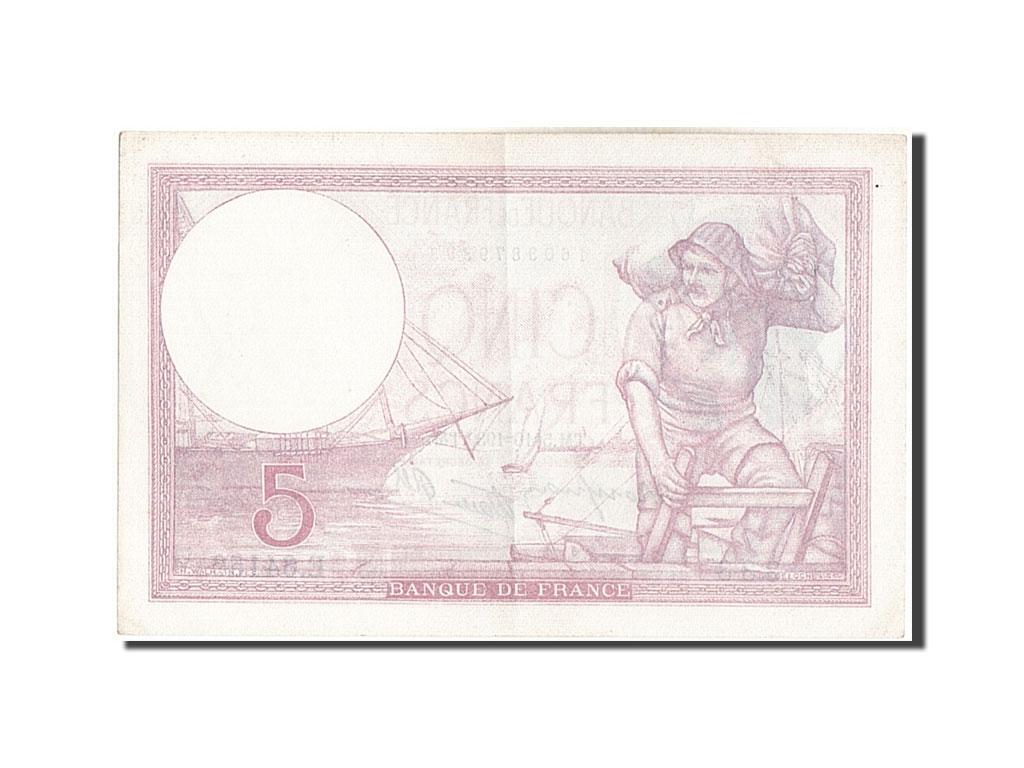 Banknote, France, 5 Francs, 5 F 1917-1940 ''Violet'', 1939, 1939-10-05