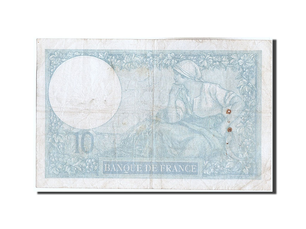 Billete, Francia, 10 Francs, 10 F 1916-1942 ''Minerve'', 1941, 1941-01-02, BC+