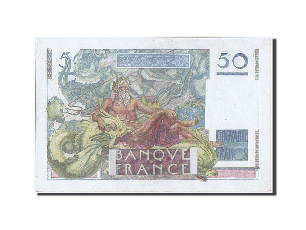 Banknote, France, 50 Francs, 50 F 1946-1951 ''Le Verrier'', 1949, 1949-11-03