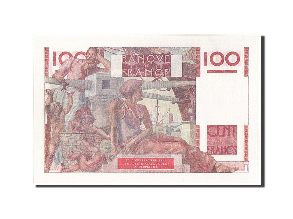 Banknote, France, 100 Francs, 100 F 1945-1954 ''Jeune Paysan'', 1946