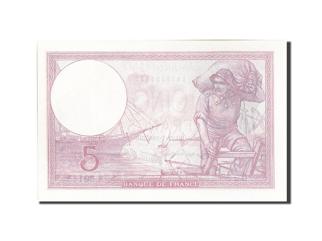 Banknote, France, 5 Francs, 5 F 1917-1940 ''Violet'', 1939, 1939-07-27, UNC(64)