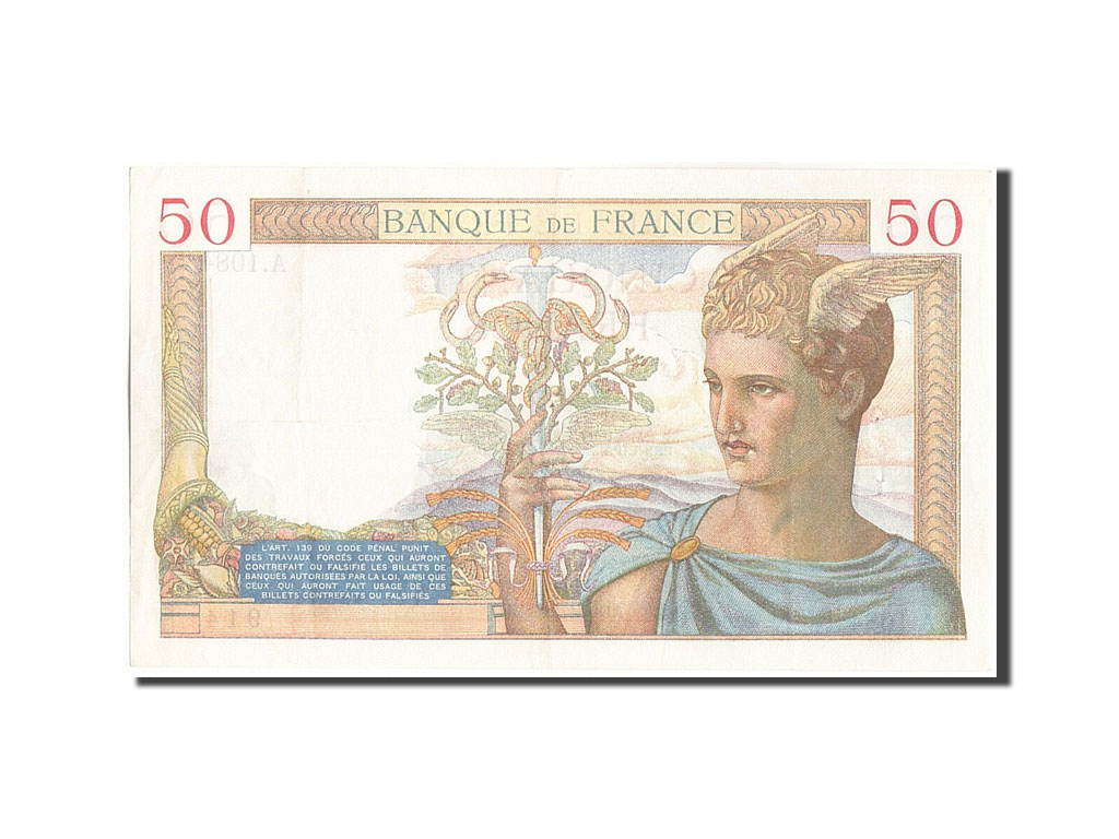 Banknote, France, 50 Francs, 50 F 1934-1940 ''Cérès'', 1935, 1935-04-04