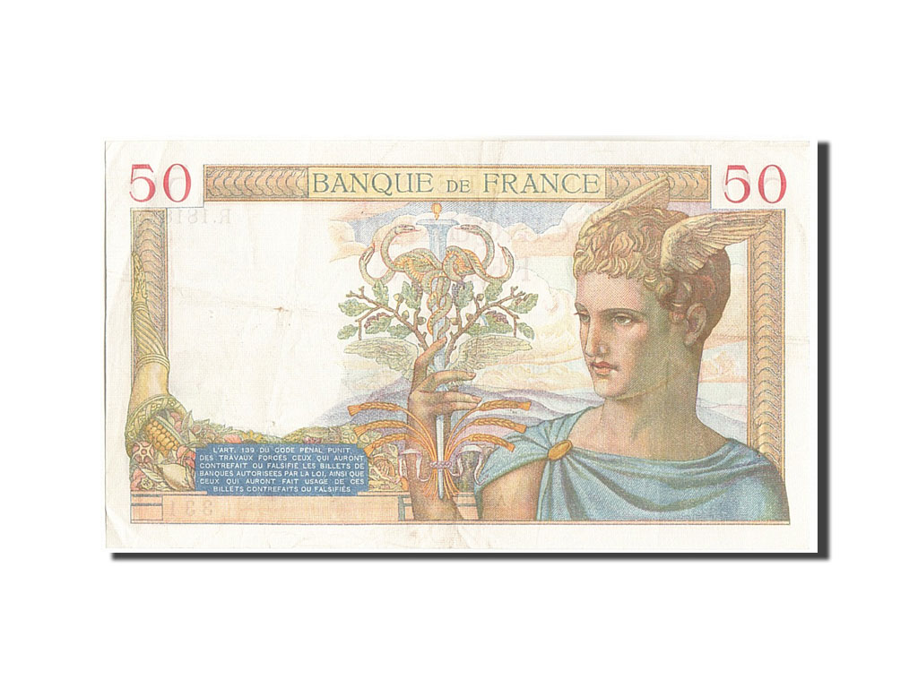 Banknote, France, 50 Francs, 50 F 1934-1940 ''Cérès'', 1935, 1935-06-06