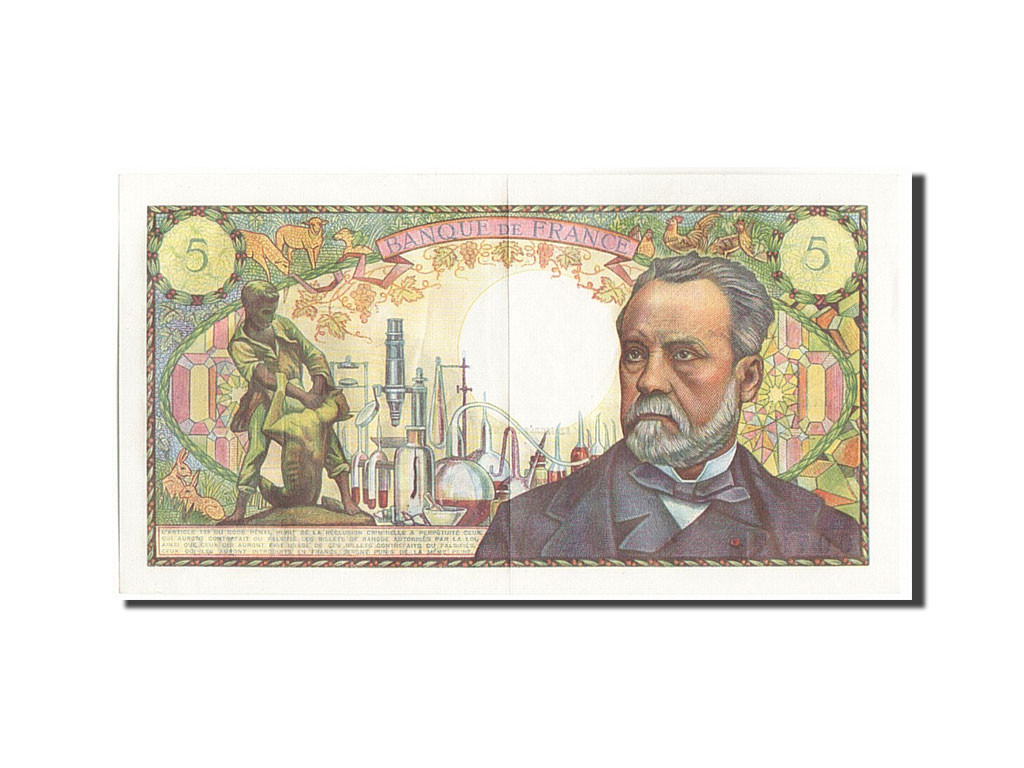 Banknote, France, 5 Francs, 5 F 1966-1970 ''Pasteur'', 1966, 1966-05-05