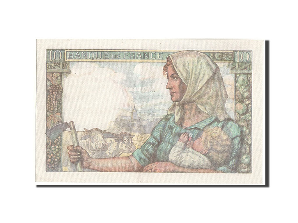 Banknote, France, 10 Francs, 10 F 1941-1949 ''Mineur'', 1946, 1946-09-26