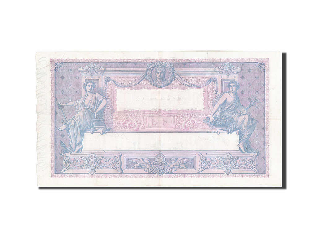 Banknote, France, 1000 Francs, 1 000 F 1889-1926 ''Bleu et Rose'', 1919
