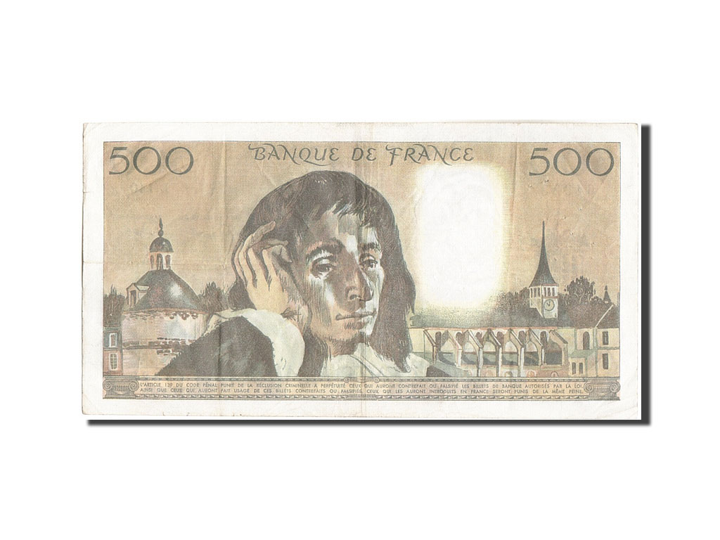 Banknote, France, 500 Francs, 500 F 1968-1993 ''Pascal'', 1981, 1981-06-04