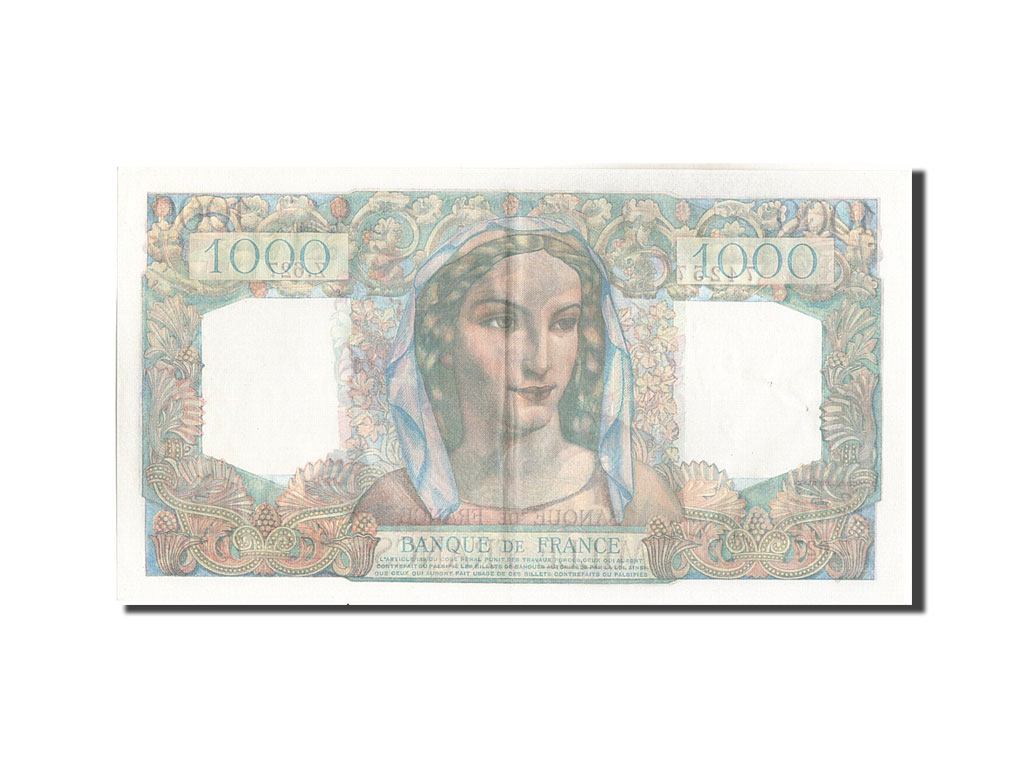 Banknote, France, 1000 Francs, 1 000 F 1945-1950 ''Minerve et Hercule'', 1949