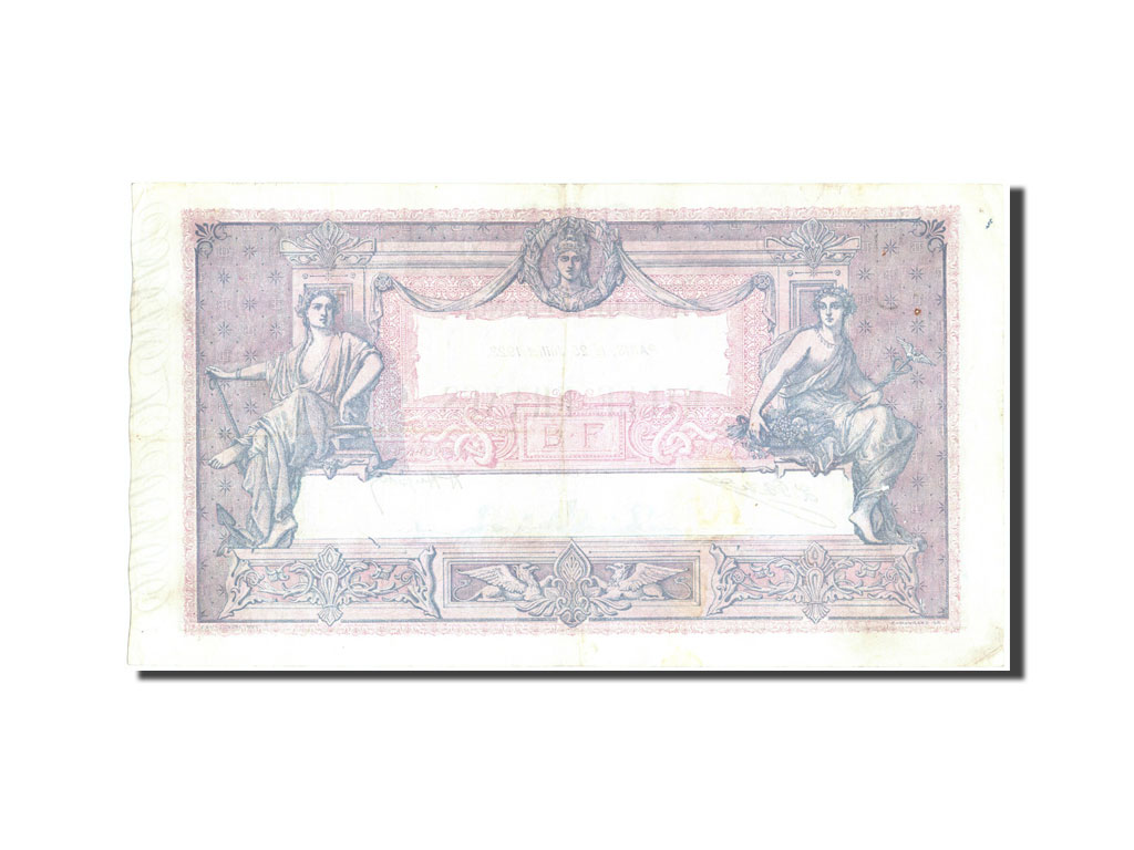 Biljet, Frankrijk, 1000 Francs, 1 000 F 1889-1926 ''Bleu et Rose'', 1923