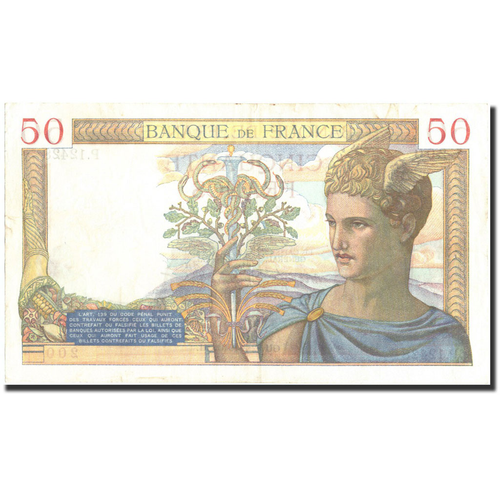 Banknote, France, 50 Francs, 50 F 1934-1940 ''Cérès'', 1940, 1940-02-22