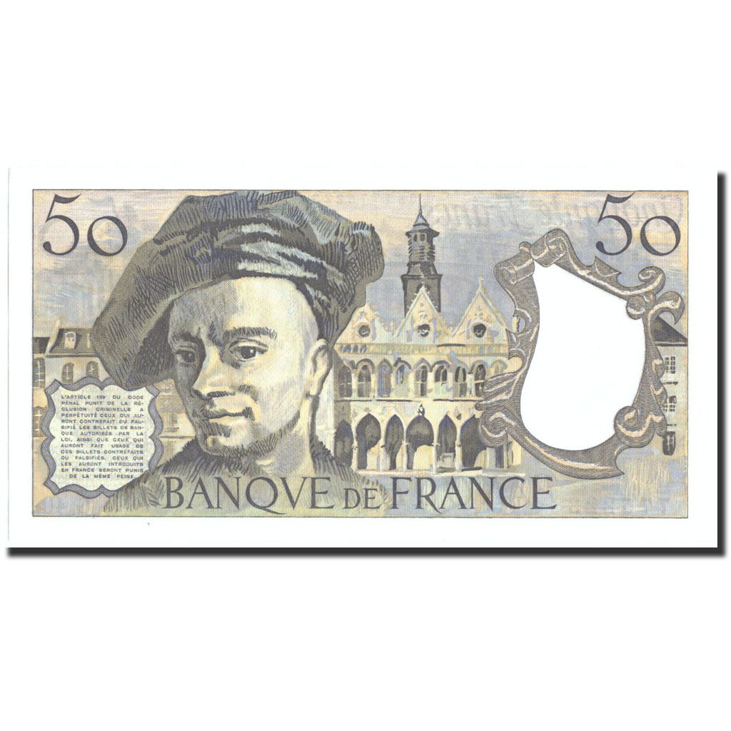 Banknote, France, 50 Francs, 50 F 1976-1992 ''Quentin de La Tour'', 1984, 1984