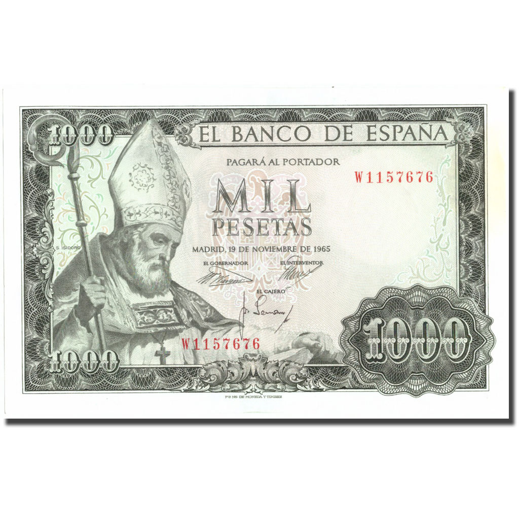Banknote, Spain, 1000 Pesetas, 1965, 1965-11-19, KM:151, UNC