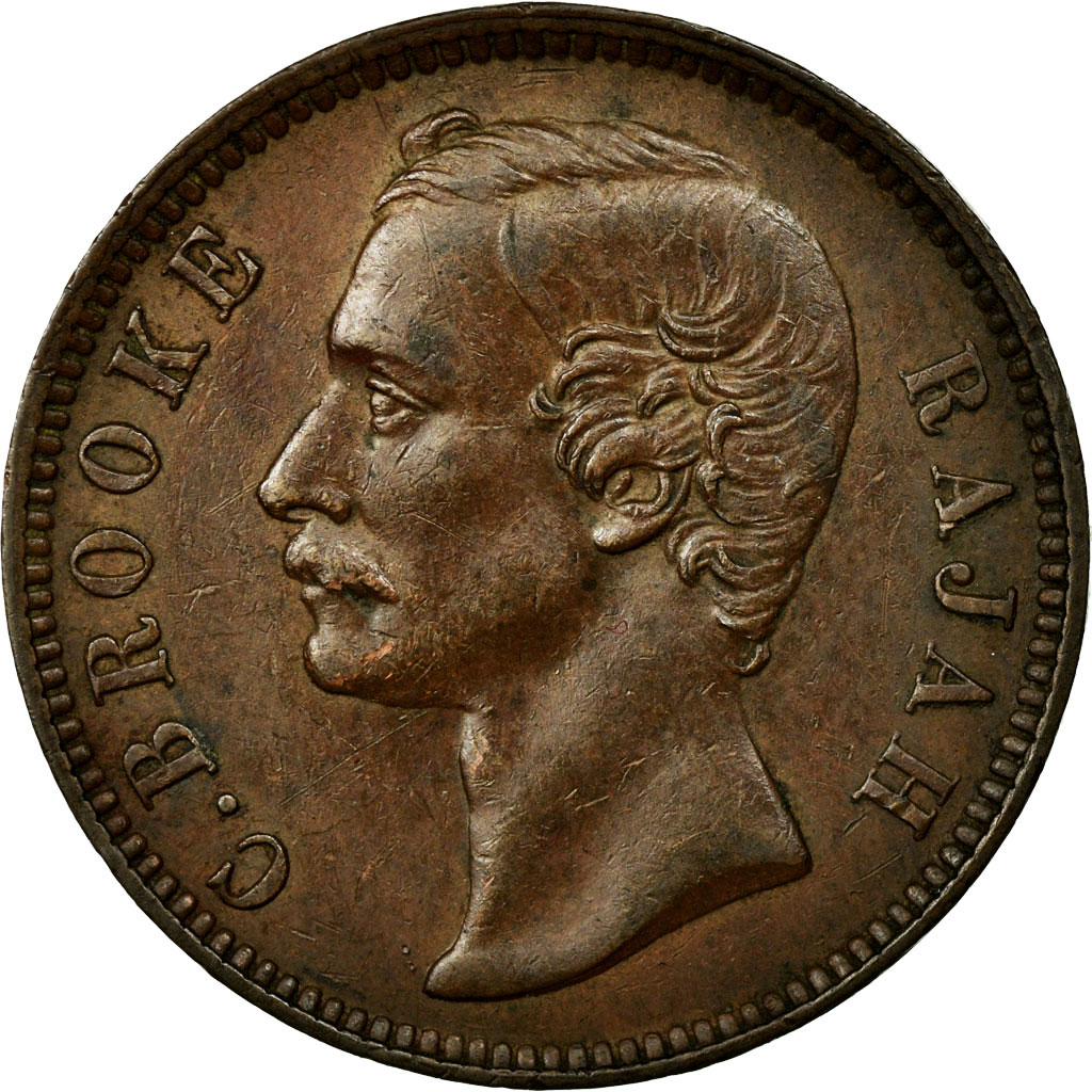 Coin, Sarawak, Charles J. Brooke, Cent, 1888, Heaton, , Copper, KM:6