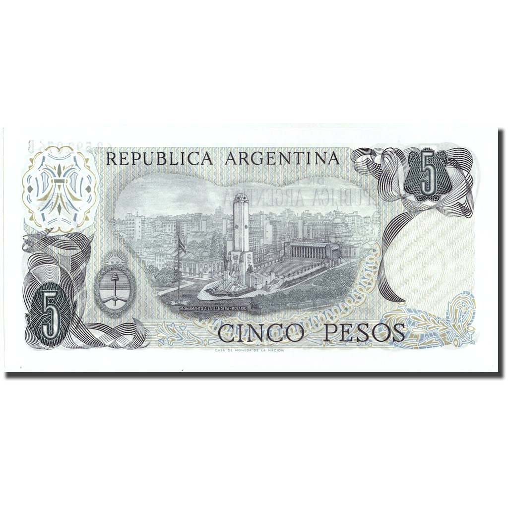 Billete, 5 Pesos, Argentina, KM:294, SC+