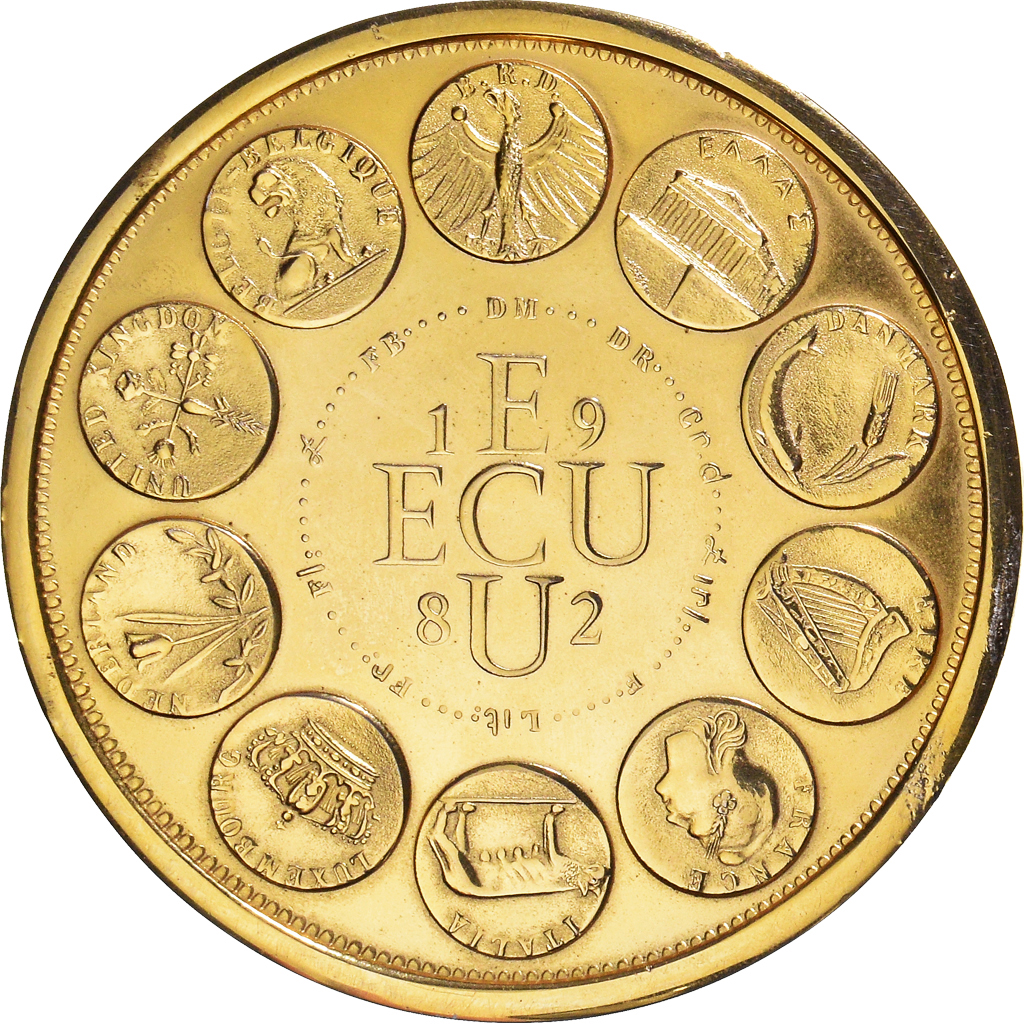 France, Medal, Ecu Europa, Europe Assise, 1982, Rodier, , Bronze Florentin