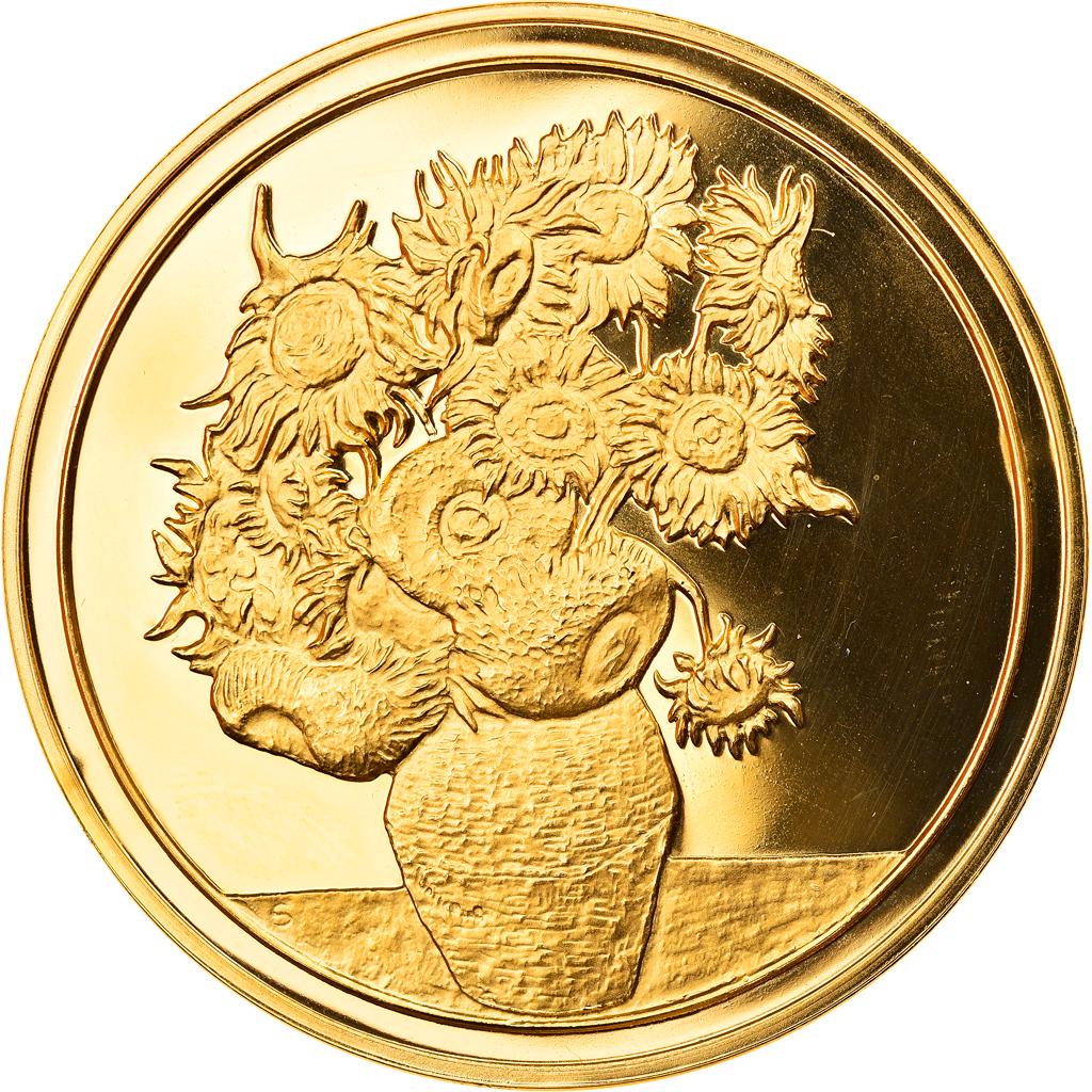 France, Medal, Arts & Culture, Les Tournesols de Vincent Van Gogh, 