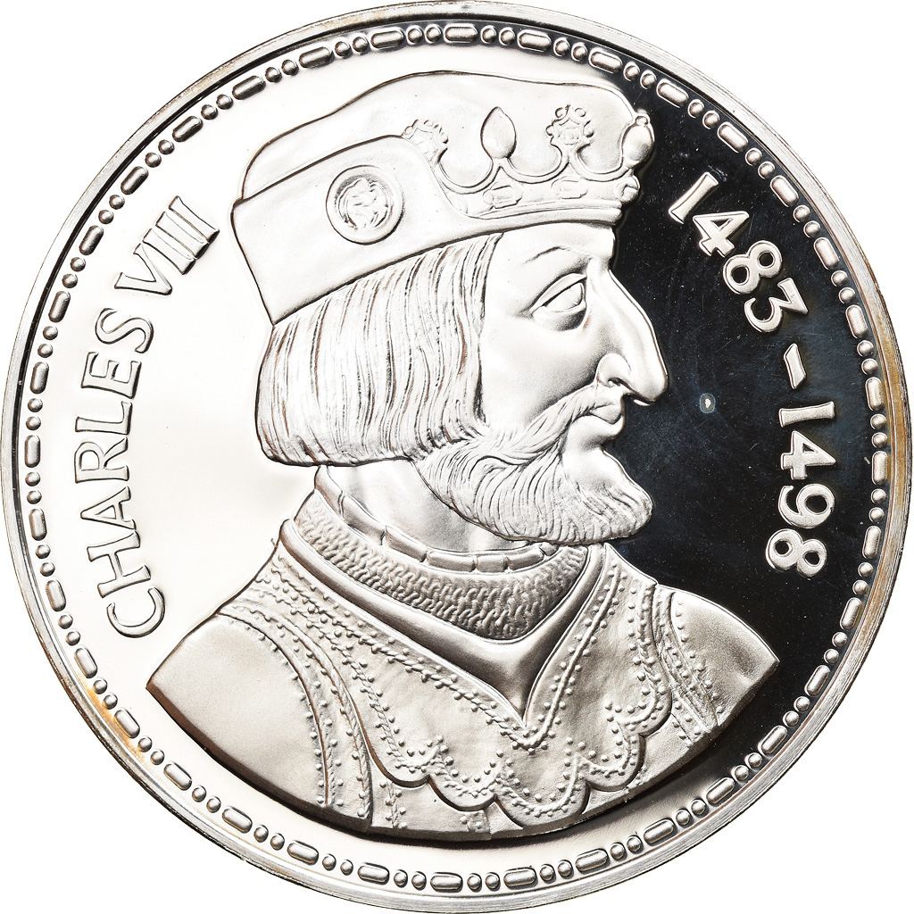 France, Medal, Charles VIII 1483-1498, , Silver