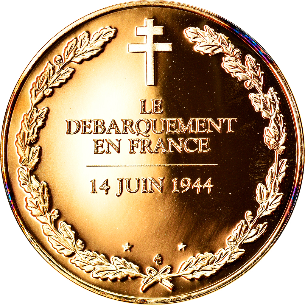 France, Medal, Le débarquement en France, 14 Juin 1944, Politics, Society, War