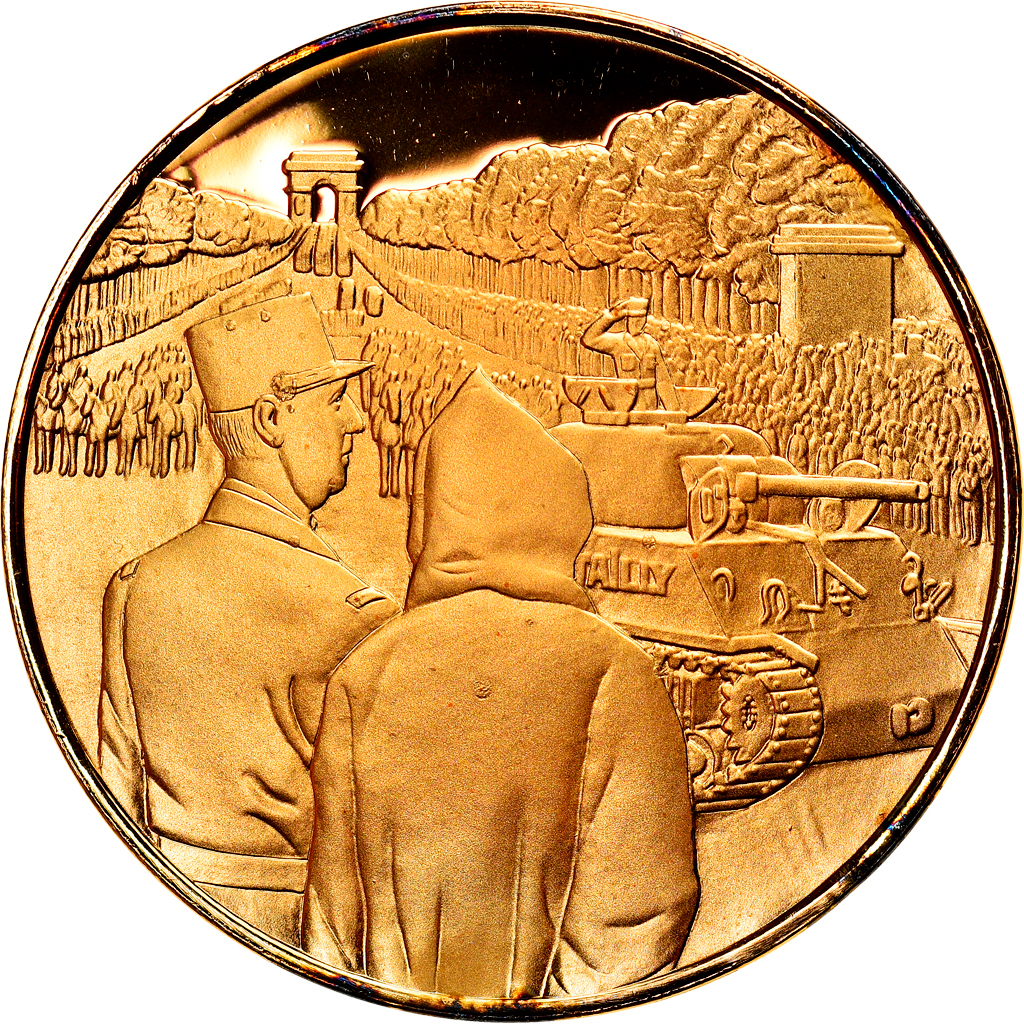 France, Medal, La Victoire, Défilé du 18 juin 1945, Politics, Society, War