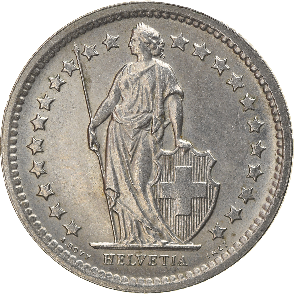 Coin, Switzerland, 1/2 Franc, 1968, Bern, , Copper-nickel, KM:23a.1