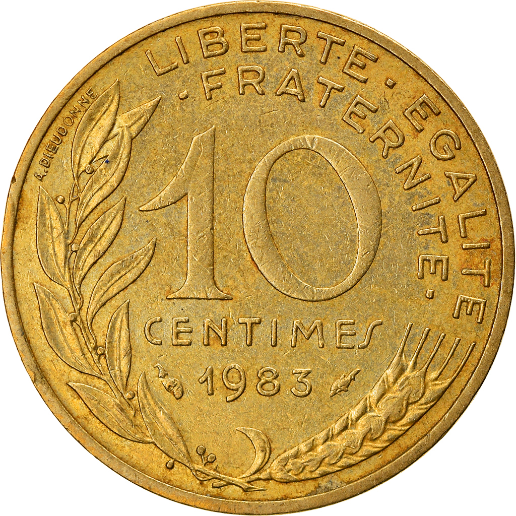 Coin, France, Marianne, 10 Centimes, 1983, Paris, , Aluminum-Bronze