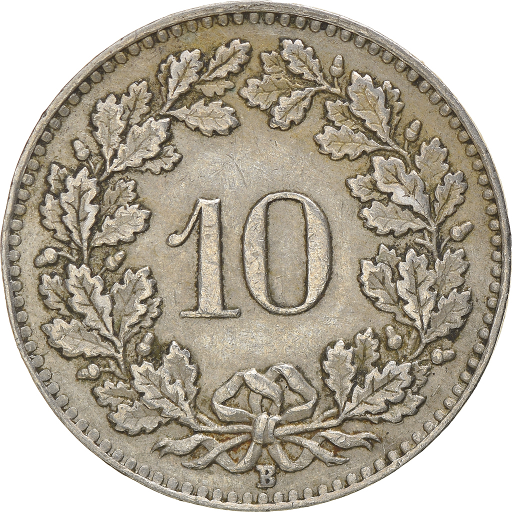 Coin, Switzerland, 10 Rappen, 1929, Bern, , Copper-nickel, KM:27