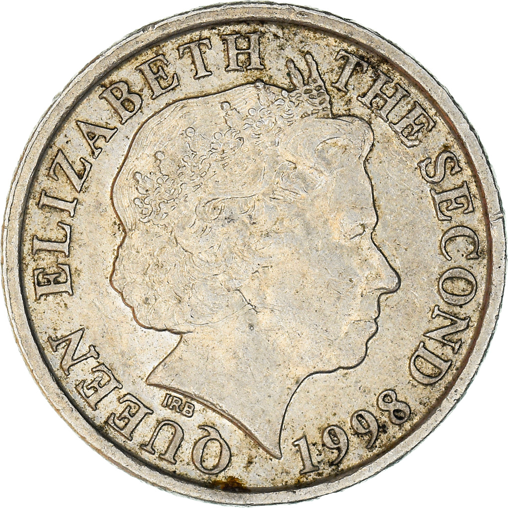 Coin, Jersey, Elizabeth II, 5 Pence, 1998, , Copper-nickel, KM:105