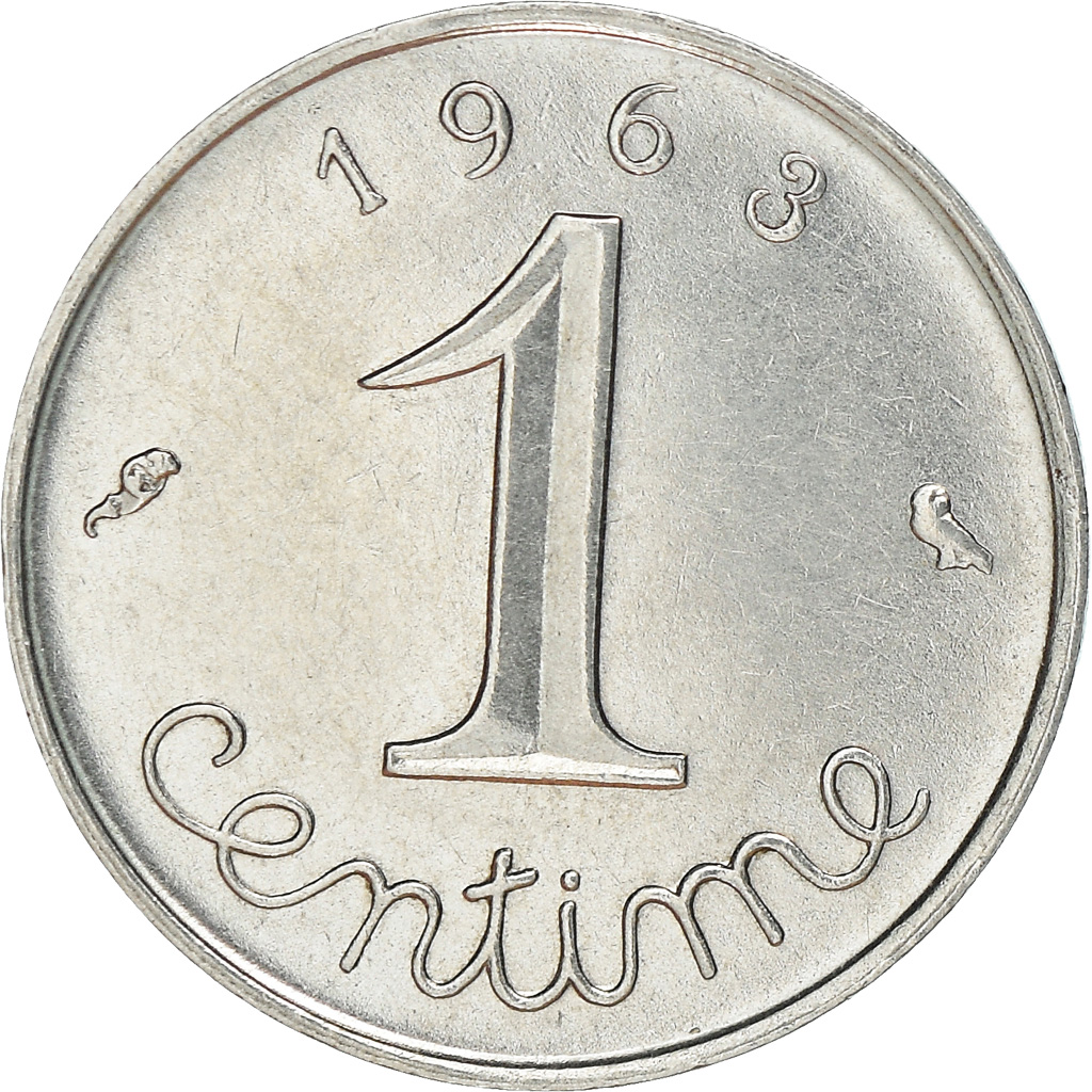 Coin, France, Épi, Centime, 1963, Paris, , Stainless Steel, KM:928