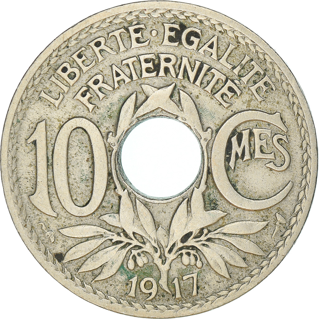 Coin, France, Lindauer, 10 Centimes, 1917, Paris, , Copper-nickel