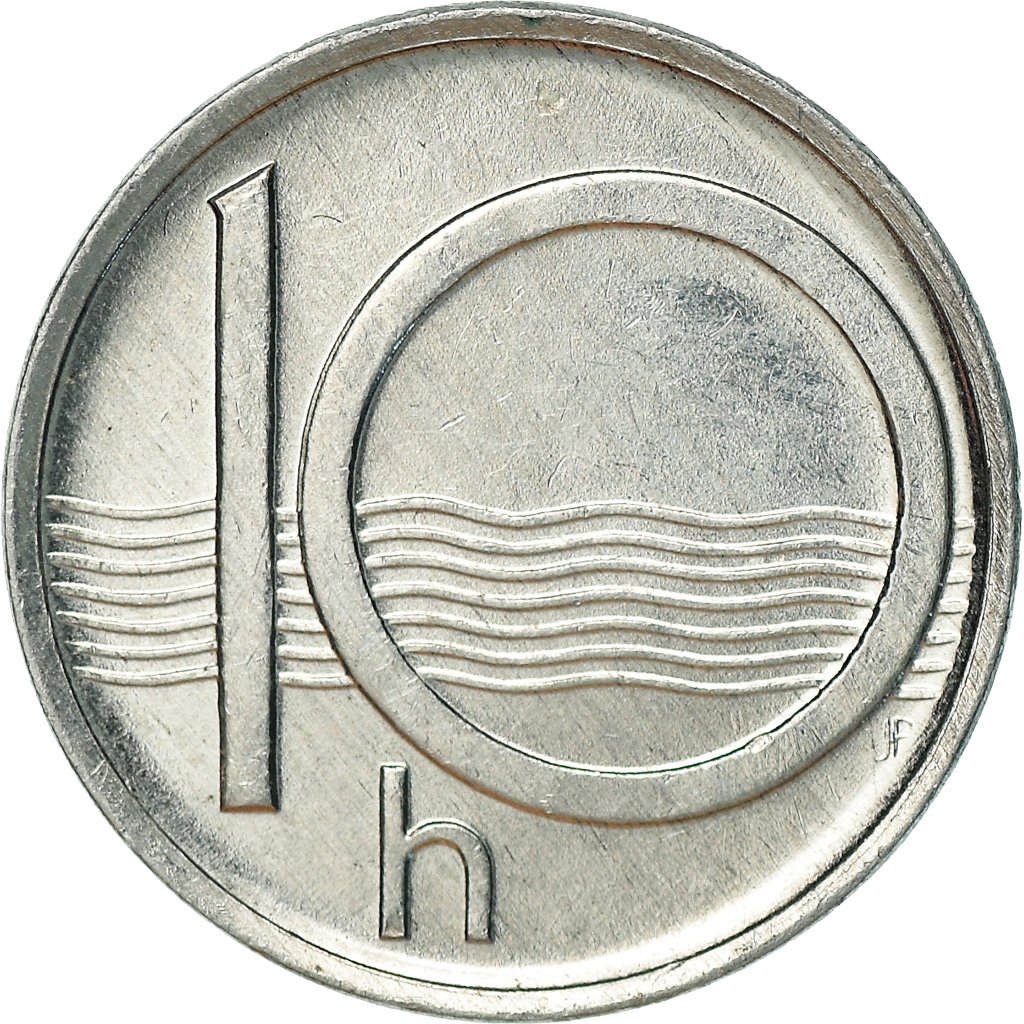 Coin, Czech Republic, 10 Haleru, 1996, , Aluminum, KM:6