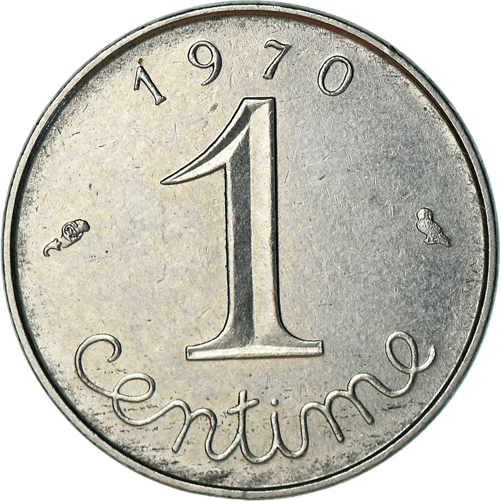 Coin, France, Épi, Centime, 1970, Paris, , Stainless Steel, KM:928