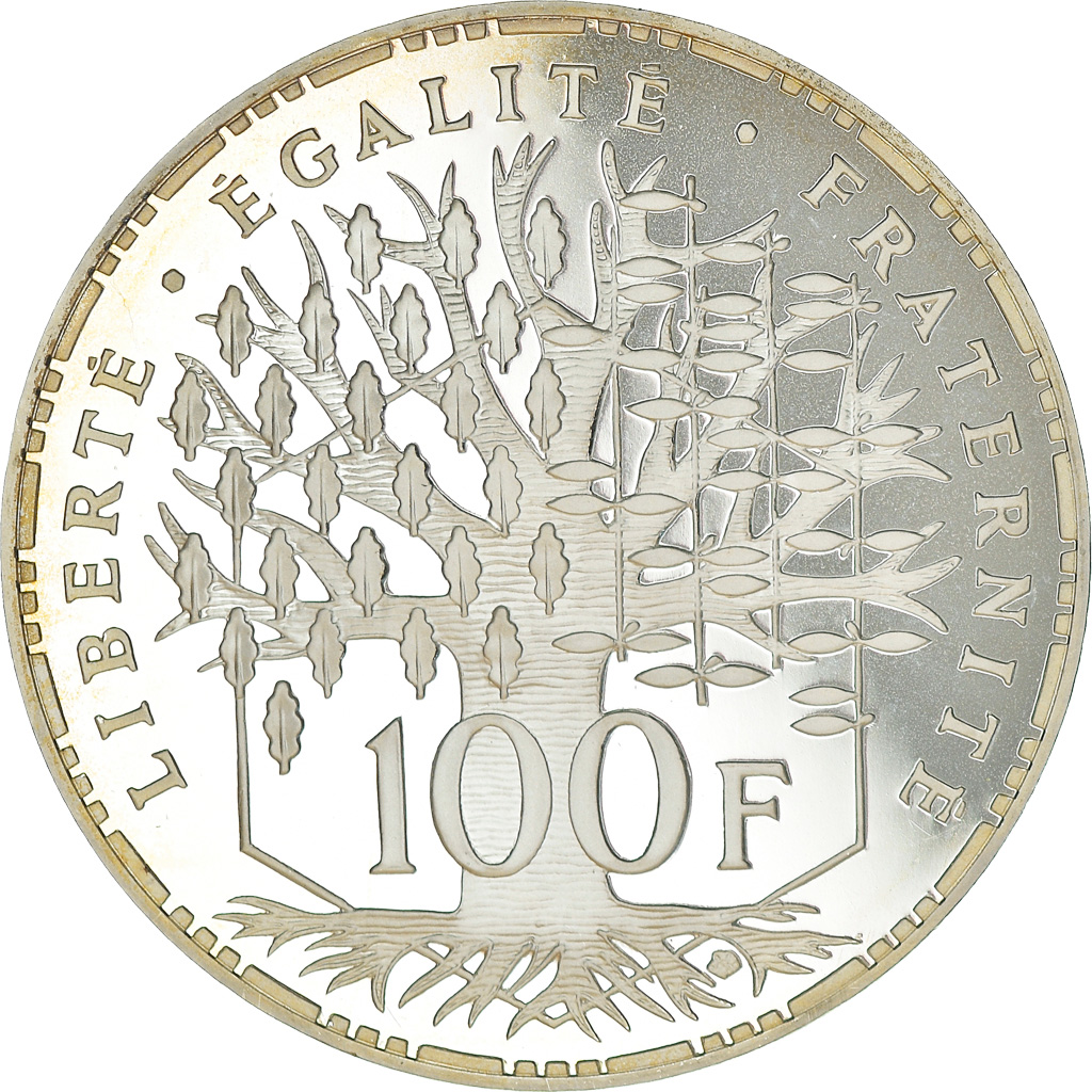 Coin, France, Panthéon, 100 Francs, 1995, Paris, Proof / BE, , Silver