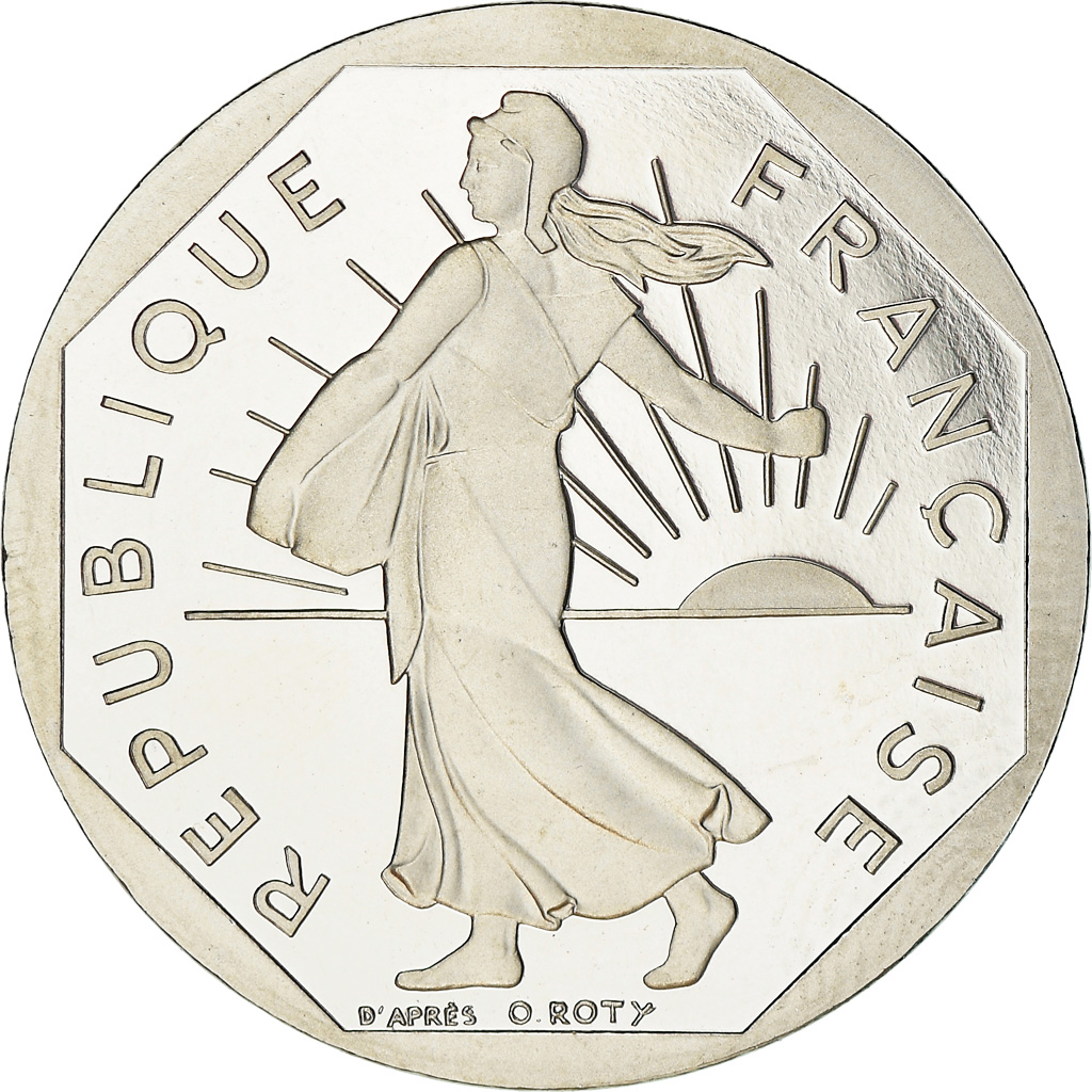 Coin, France, Semeuse, 2 Francs, 2000, Paris, Proof / BE, , Nickel