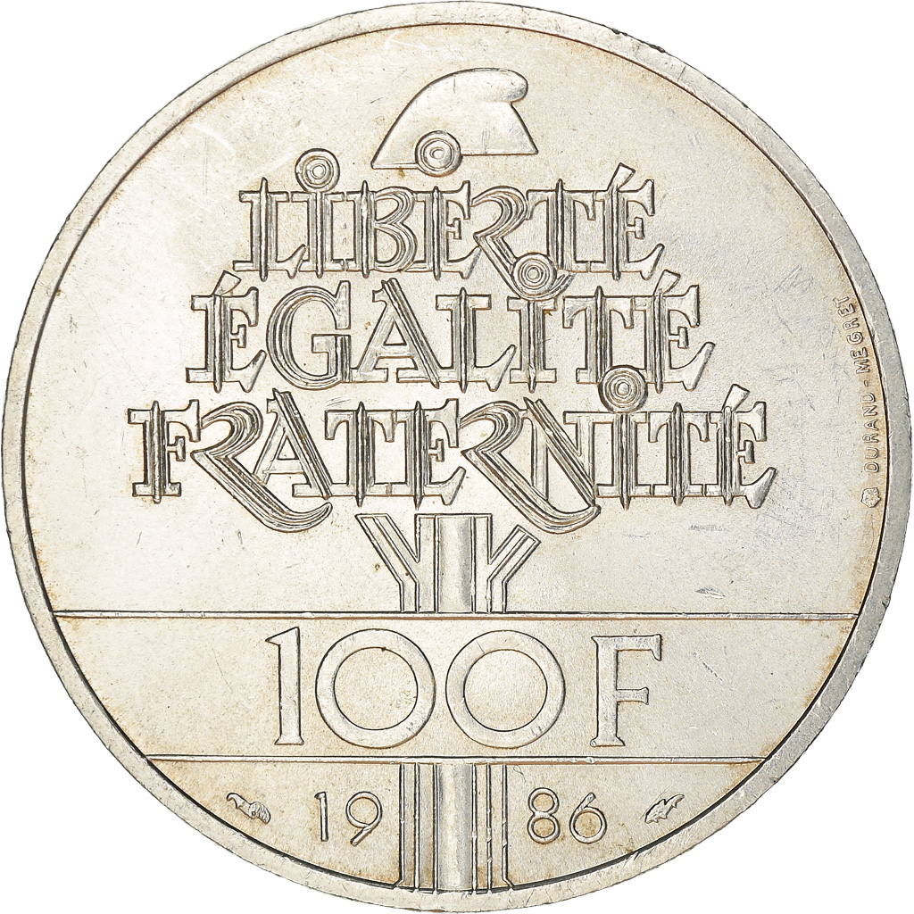 Coin, France, Statue de la Liberté, 100 Francs, 1986, Paris, , Silver