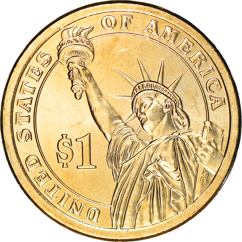 Coin, United States, Millard Fillmore, Dollar, 2010, U.S. Mint, San Francisco